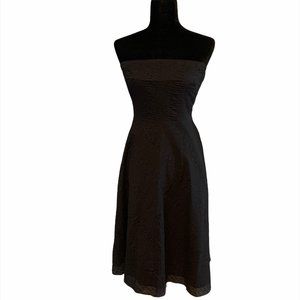 J. CREW Black Strapless A-line Dress Size 4